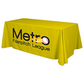 24 Hour Quick Ship 6' Economy Table Throw (Full-Color Thermal Imprint)